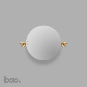 מראה לחדר אמבטיה MIRROR / CAST / SMALL / BRASS בסטר ופאנצ׳ באסטר ופאנץ Buster + Punch באו ביי דילן bao by Dylan