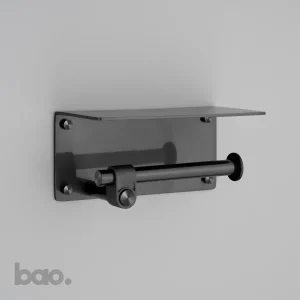 מתקן לנייר טואלט TOILET ROLL HOLDER / WITH SHELF / CAST בסטר ופאנצ׳ באסטר ופאנץ Buster + Punch באו ביי דילן bao by Dylan