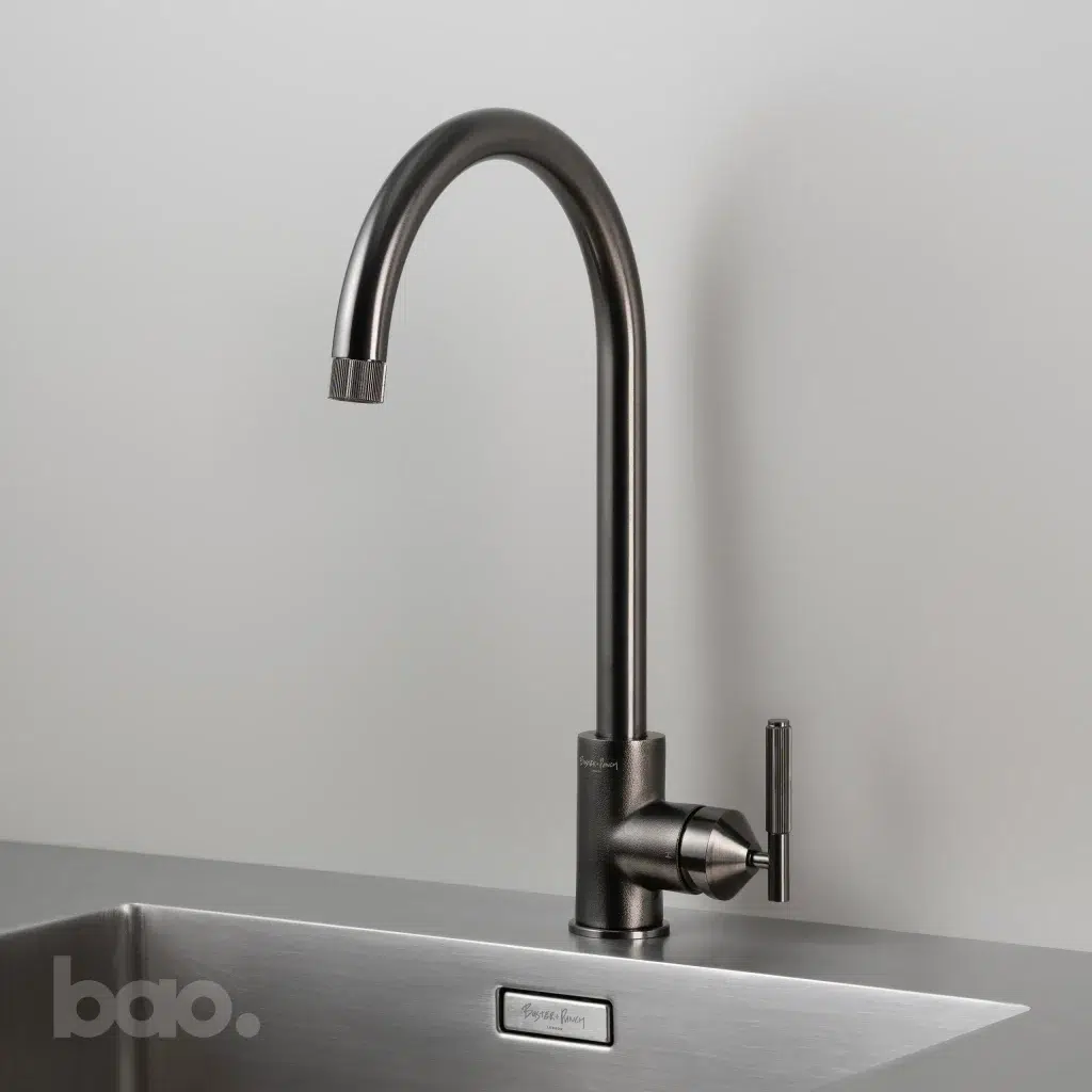 ברז מטבח גן מטאל KITCHEN TAP / MIXER / LINEAR / GUN METAL
