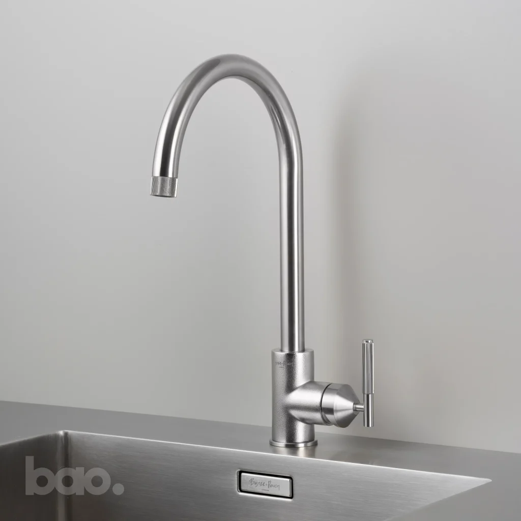 ברז מטבח כרום KITCHEN TAP / MIXER / LINEAR / STEEL