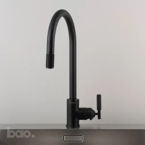 ברז נשלף למטבח שחור KITCHEN TAP / PULL-OUT MIXER / CROSS / WELDERS BLACK בסטר ופאנצ׳ באסטר ופאנץ Buster + Punch באו ביי דילן bao by Dylan