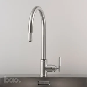 ברז נשלף למטבח KITCHEN TAP / PULL-OUT MIXER / CROSS / STEEL בסטר ופאנצ׳ באסטר ופאנץ Buster + Punch באו ביי דילן bao by Dylan