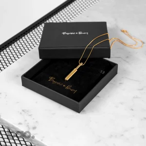 שרשרת זהב בסטר ופאנצ׳ NECKLACE / VERTICAL / BRASS באו ביי דילן Buster + Punch היבואן הרשמי