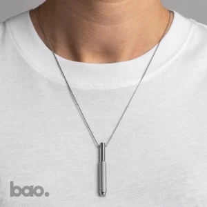 שרשרת כסף בסטר ופאנצ׳ NECKLACE / VERTICAL / STEEL באו ביי דילן Buster + Punch היבואן הרשמי